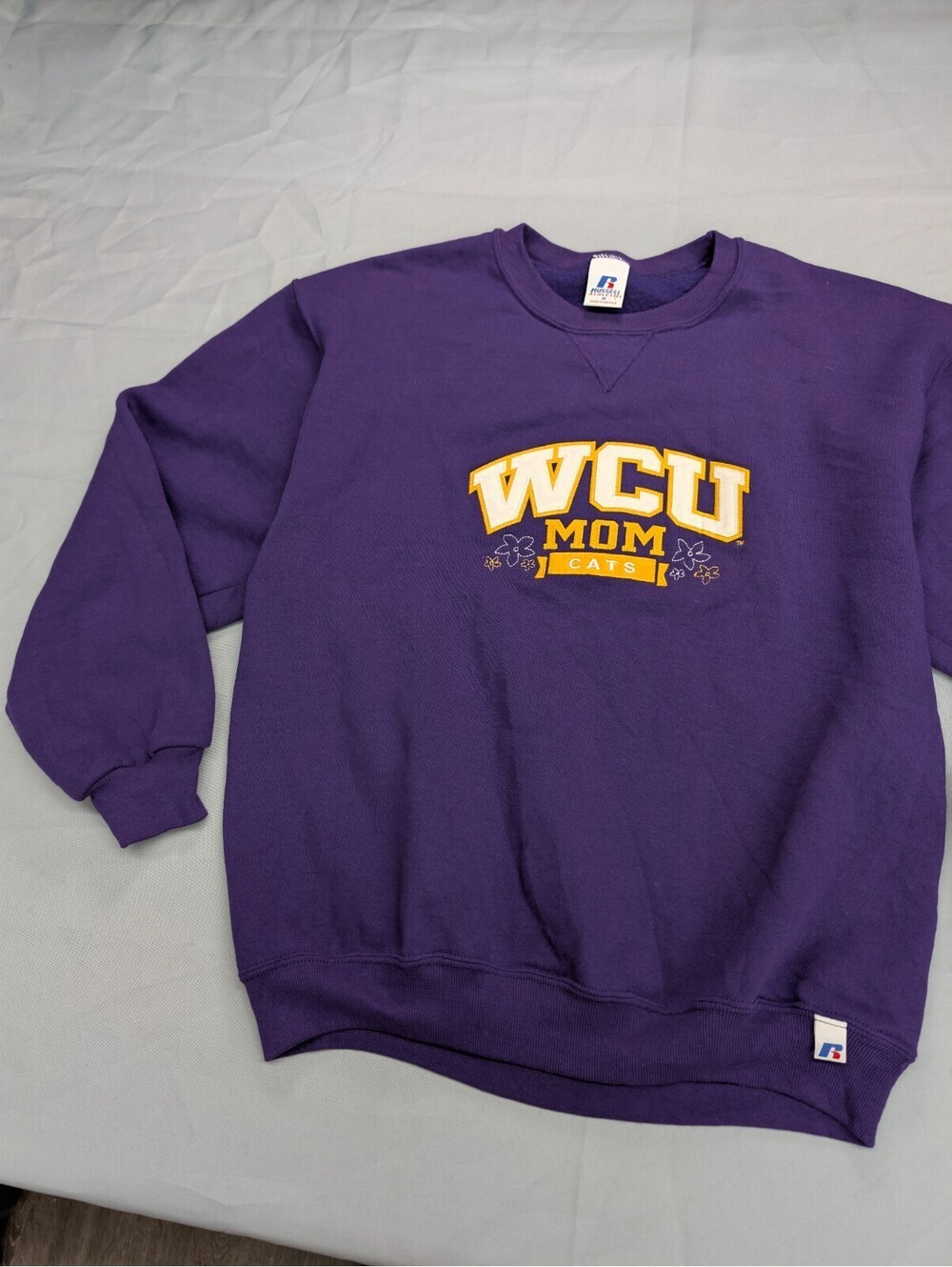 WCU Mom Sweatshirt Russell Athletic Crewneck M Purple